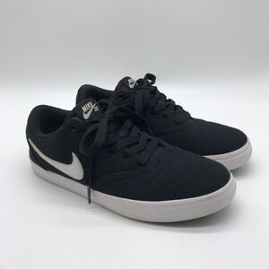 Nike SB Solarsoft Skateboarding Skate Shoes Women's Sz 4.5 Black White Sneakers